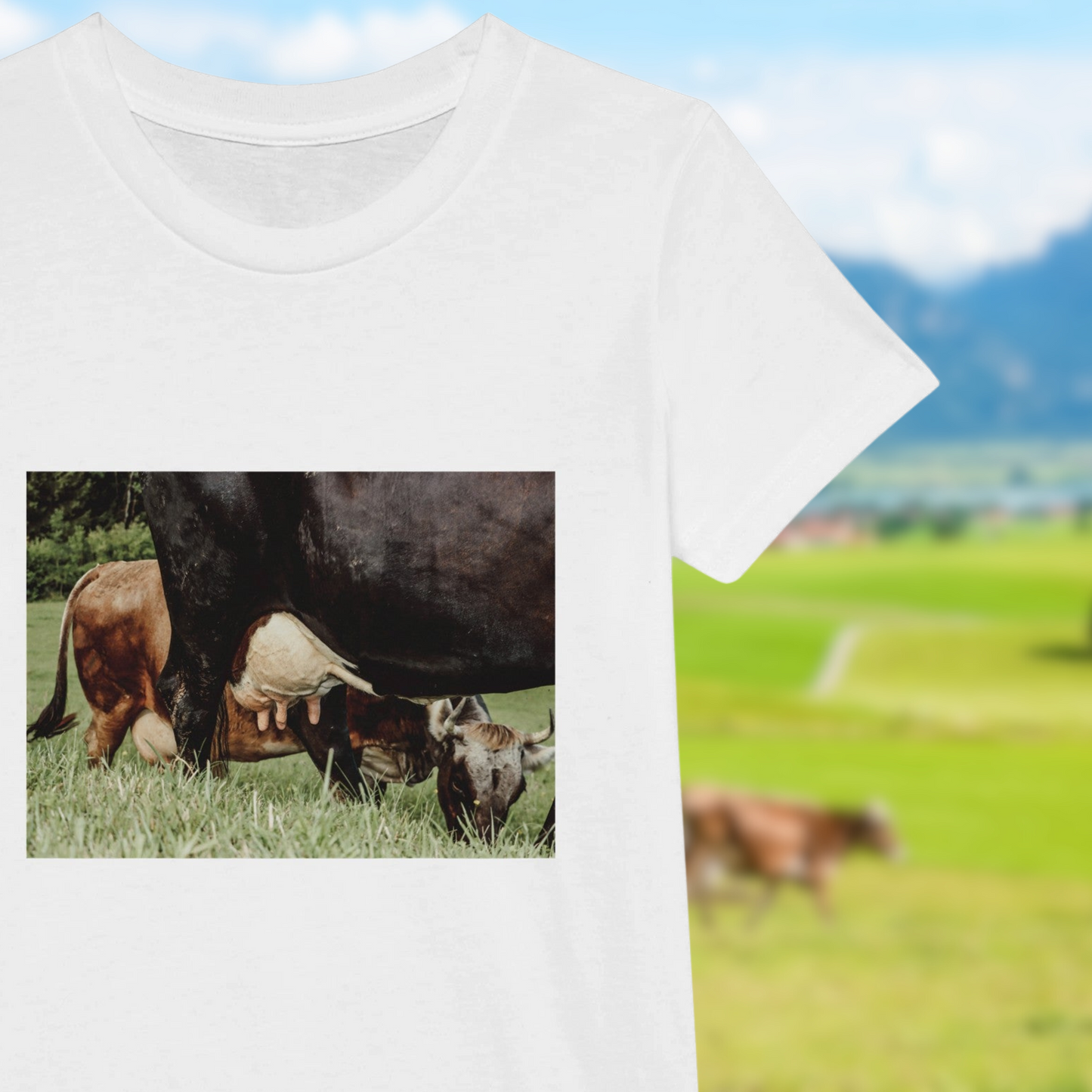 Premium Kids Souvenir: Crewneck T-shirt Allgäulove