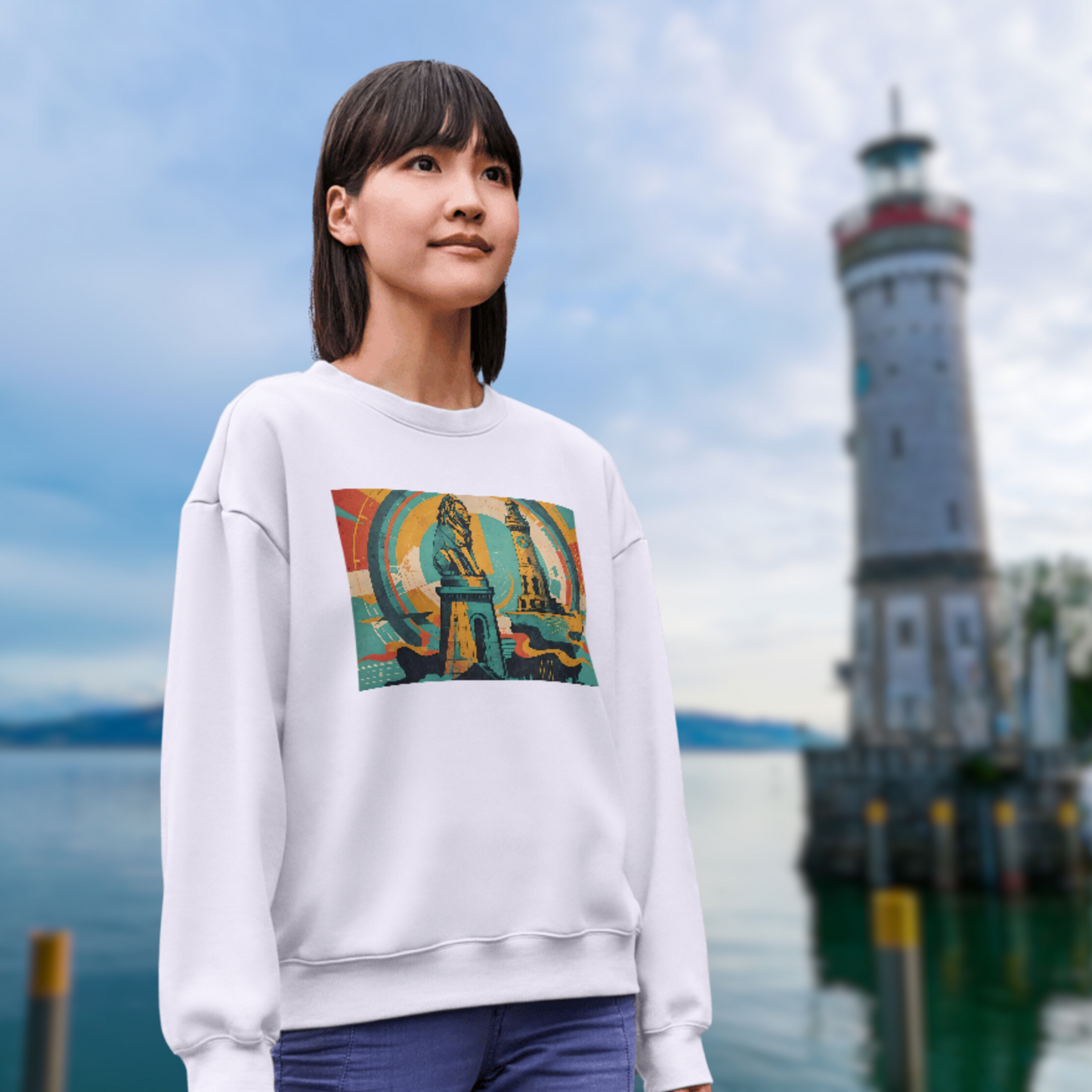 Souvenir Lindau: Woman Premium Streetstyle Hoodie