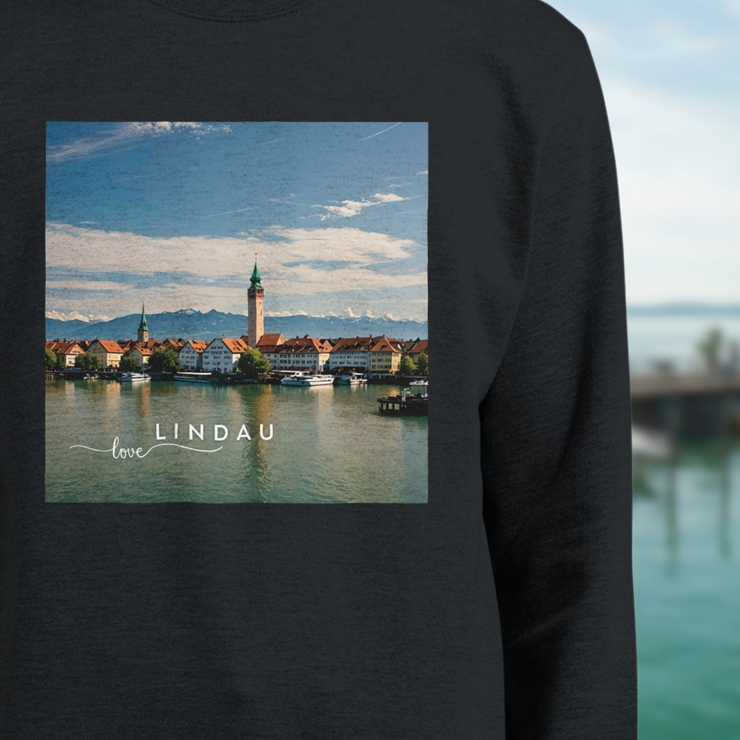 Souvenir Love Lindau: Men's (Unisex) Premium Sweatshirt