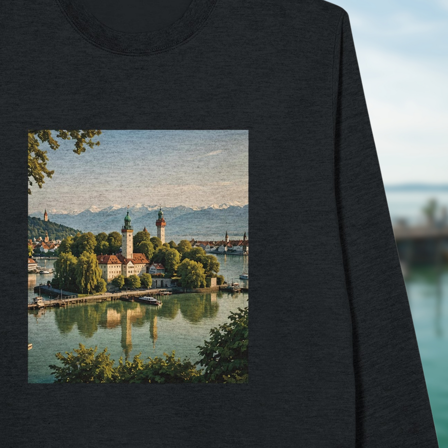 Bodensee Oil Paint - Premium Hoodie