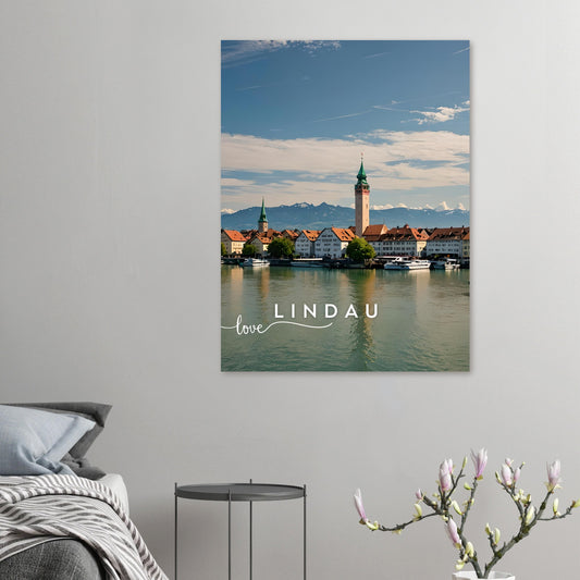 "Love Lindau" Souvenir: Premium Matte Paper Poster