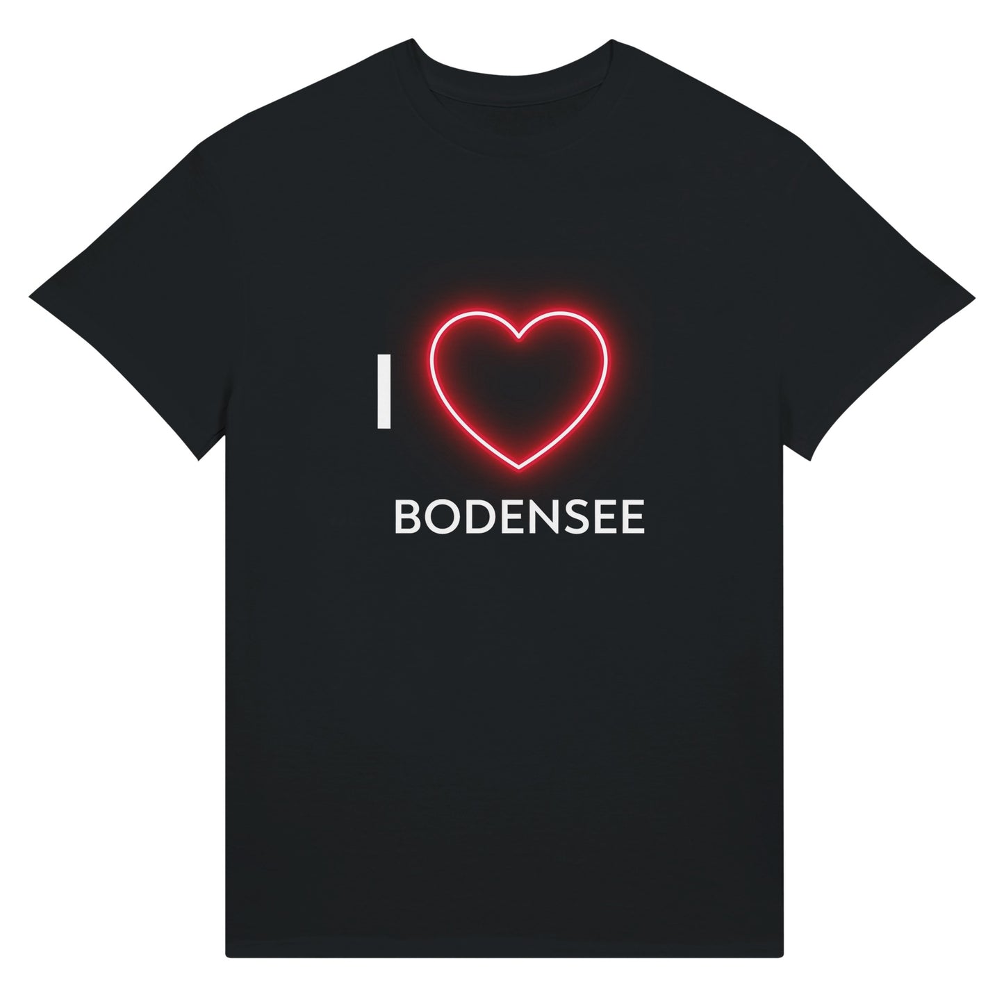 Souvenir: "I Love Bodensee" Men 100% cotton T-Shirt