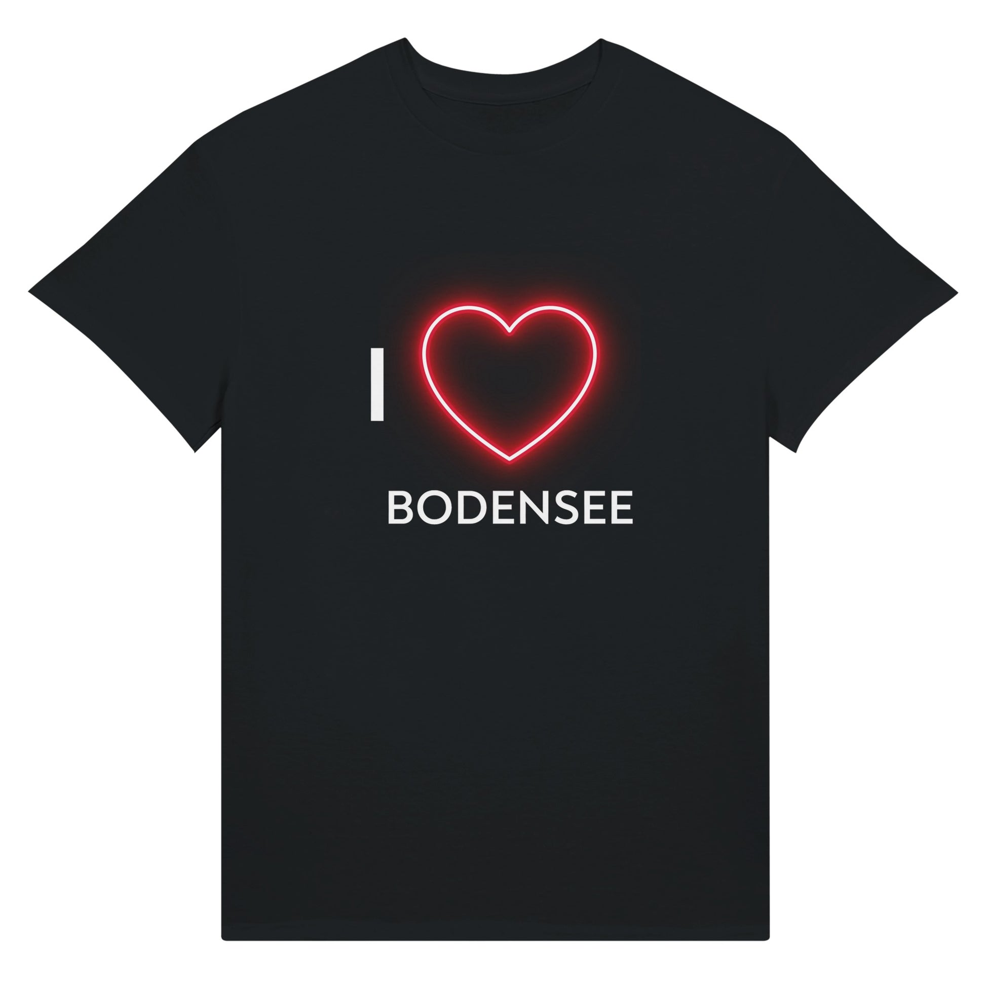 Souvenir: "I Love Bodensee" Men 100% cotton T-Shirt