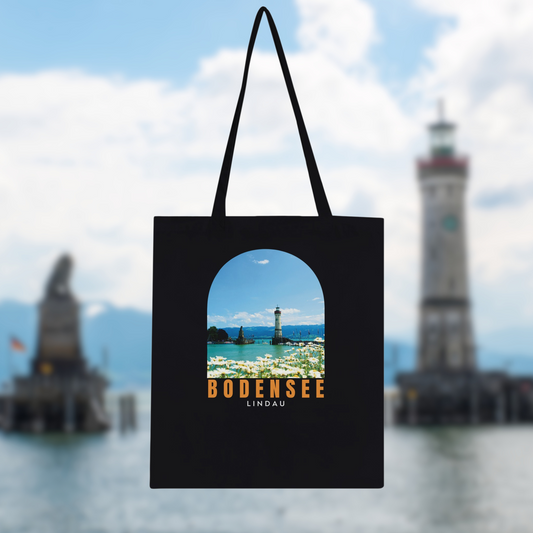 Bodensee View Lindau - Eco-Friendly Cotton Tote Bag