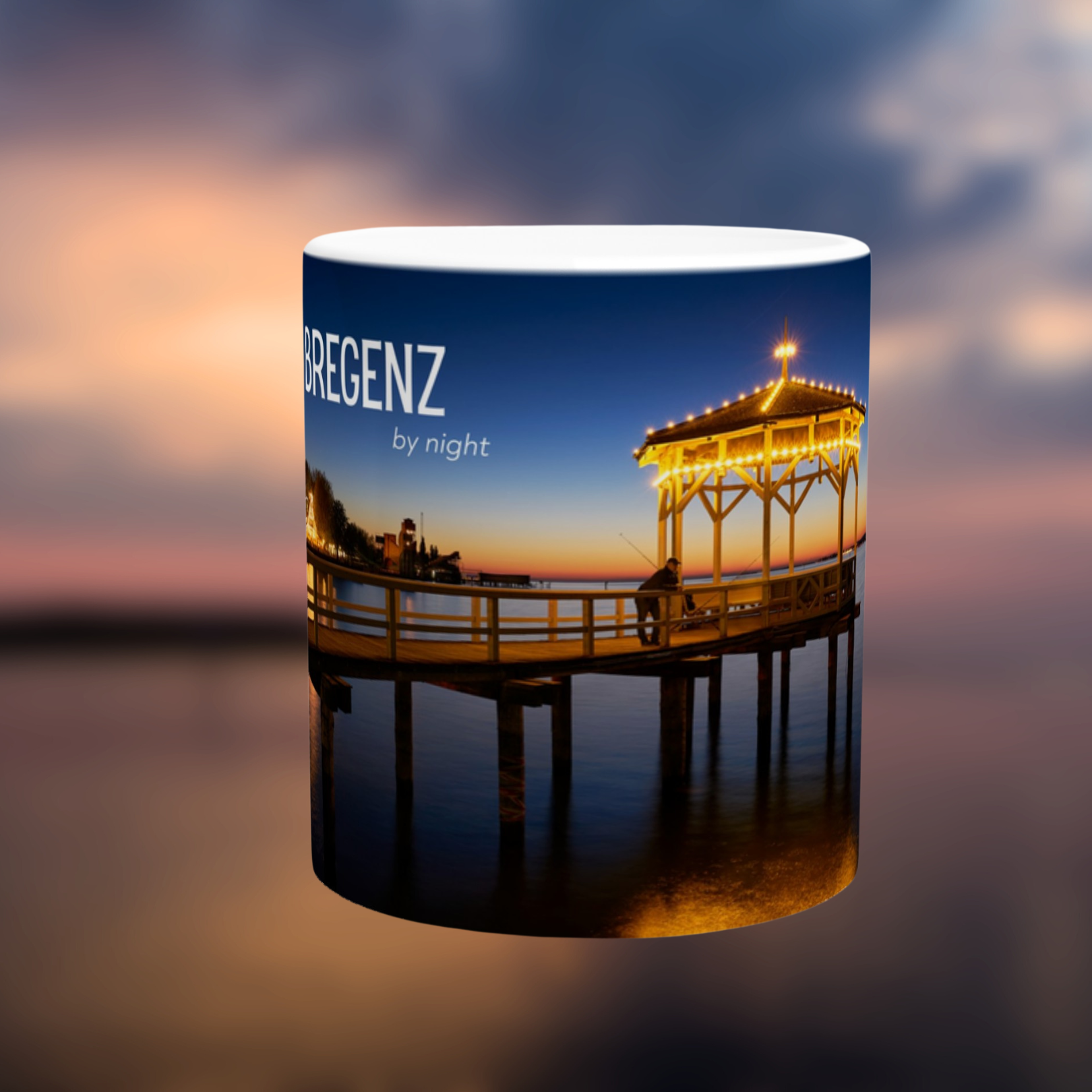 Bregenz by Night - Bodensee Classic Souvenir Mug