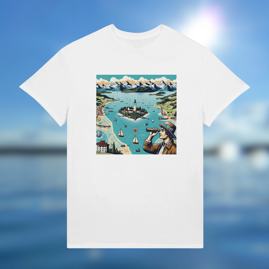 Lake Constance discovery tour - Cotton Unisex T-shirt