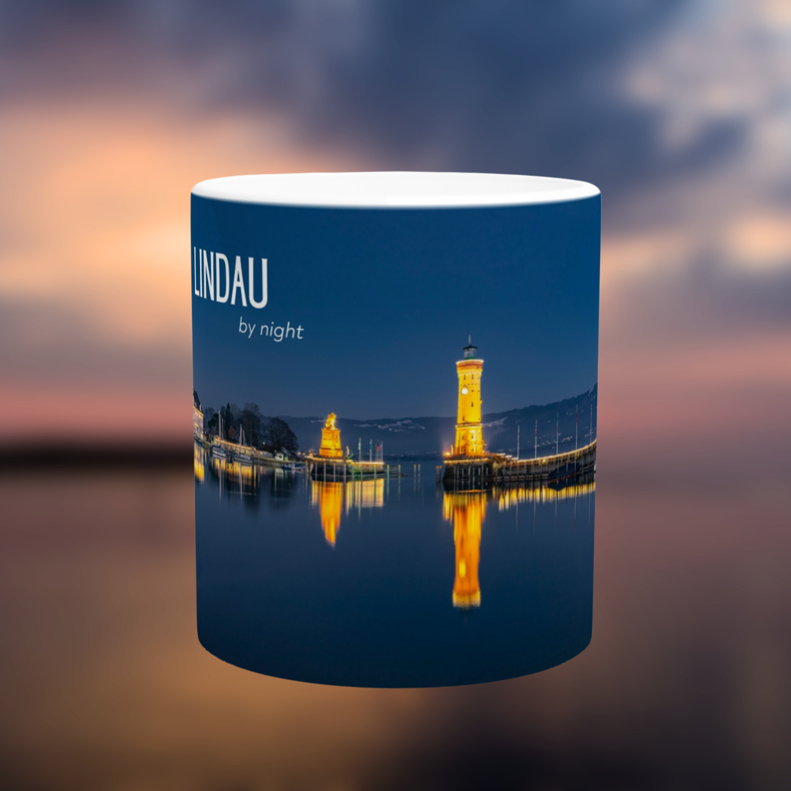 Lindau by Night - Bodensee Classic Souvenir Mug