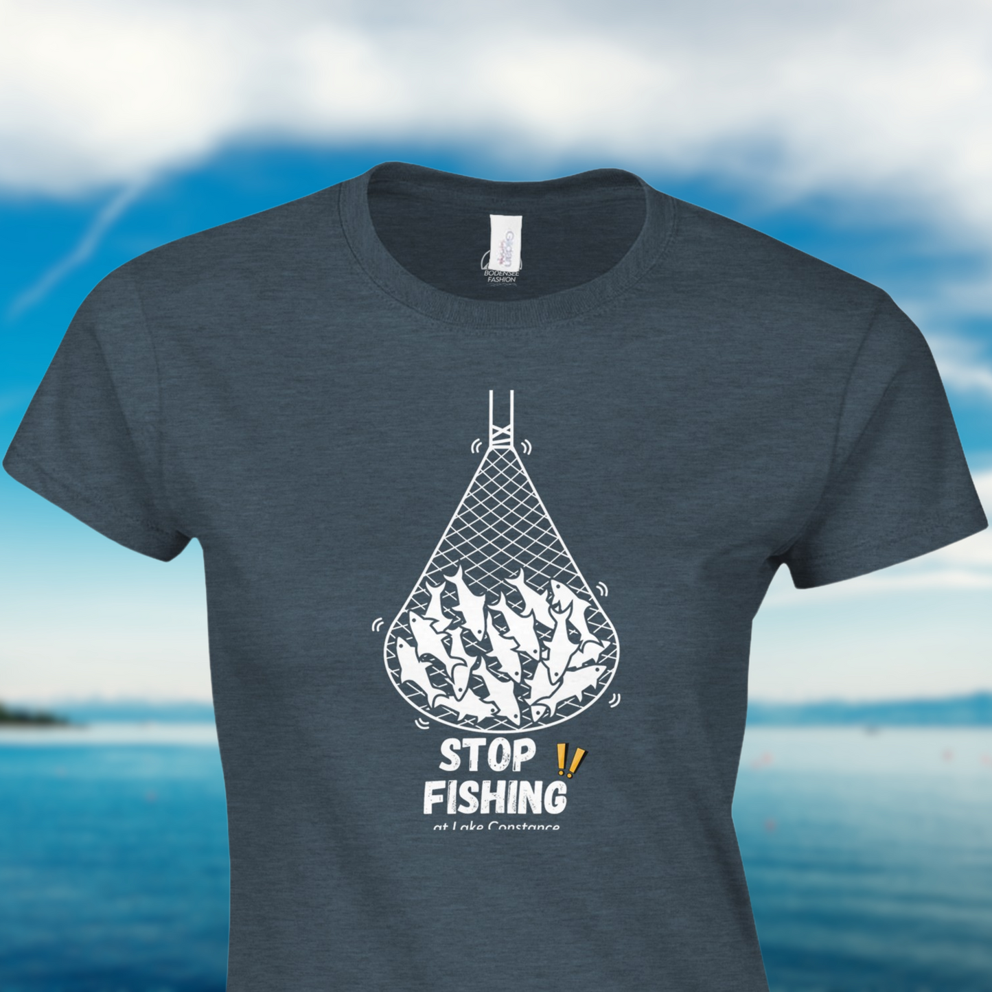 Stop Fishing at Lake Constance - Organic Woman Shirt