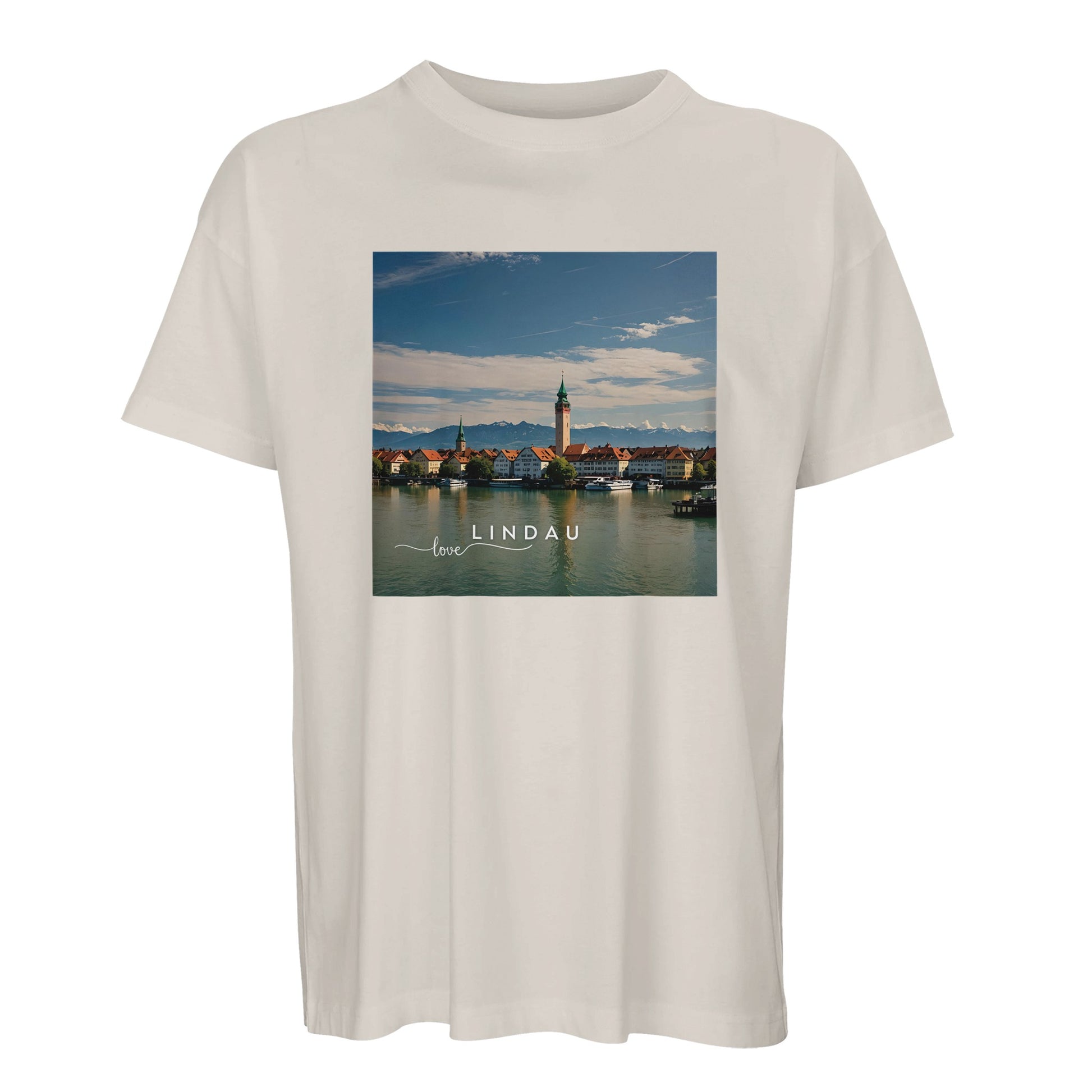 Souvenir "Love Lindau": Men's Oversized T-shirt 100% cotton