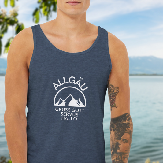 Premium Allgäu Experience: Stylish Men's T-Shirt Souvenir